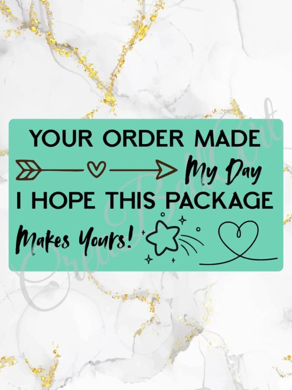 100 Thank you Stickers for Packaging | Small Business Labels